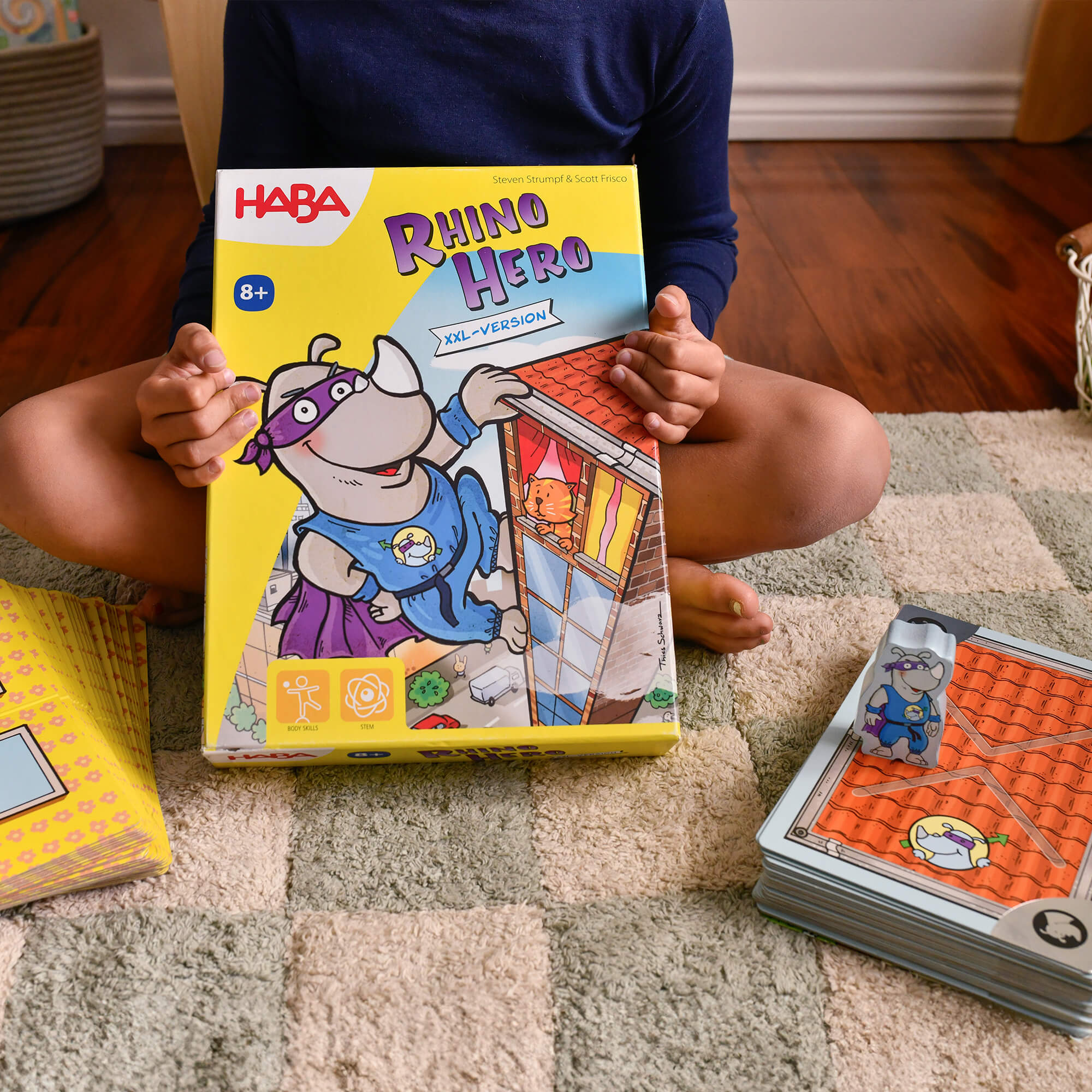 HABA Giant Rhino Hero XXL Stacking Cards Game | Playroom Avenue
