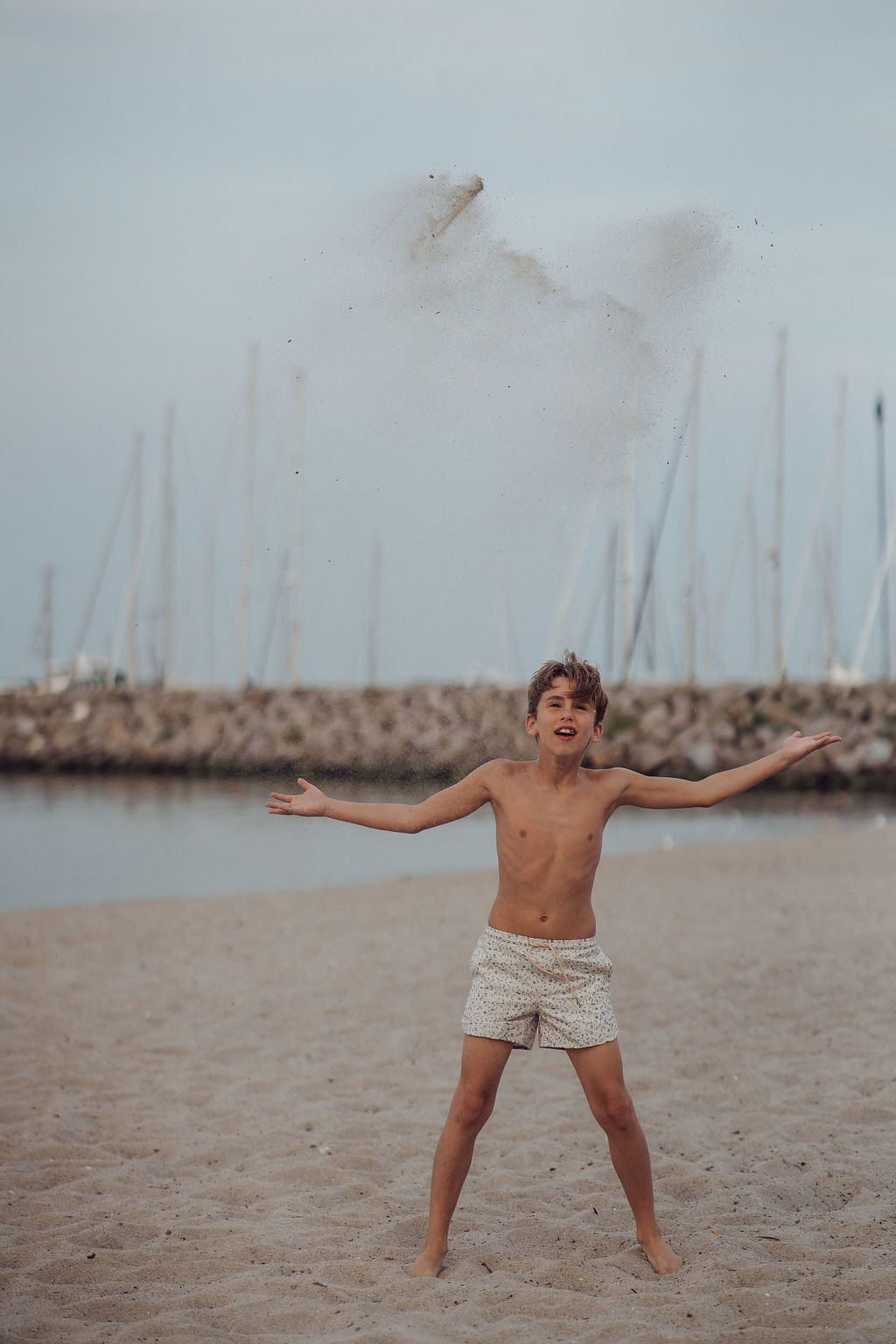 GRECH & CO. Swim Trunks | UPF + Recycled - Scandi Floral | Playroom Avenue