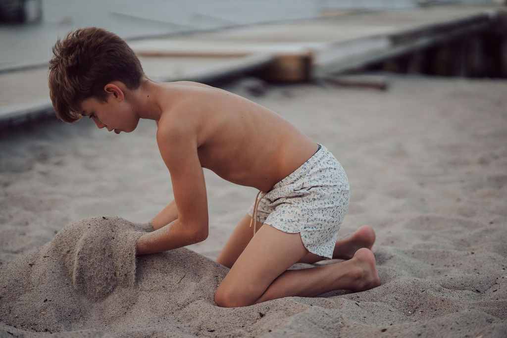 GRECH & CO. Swim Trunks | UPF + Recycled - Scandi Floral | Playroom Avenue
