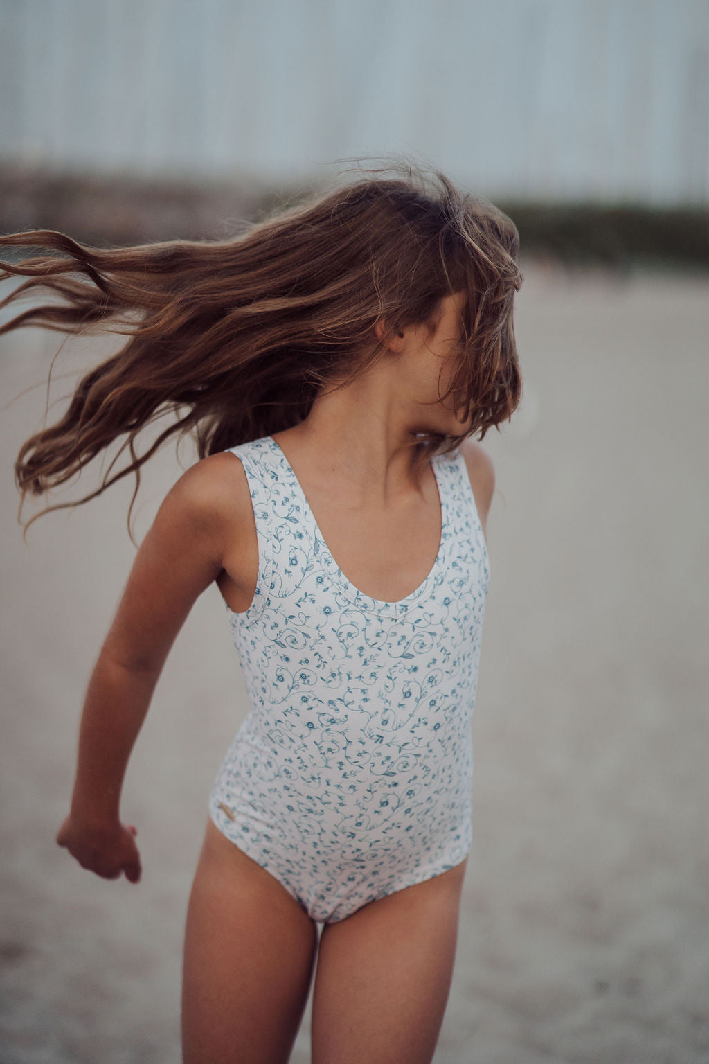 GRECH & CO. Sweetheart 1 Piece Swimsuit | UPF + Recycled - Scandi Floral | Playroom Avenue