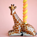 Camp Hollow Giraffe Cake Topper | Porcelain Party Animal | Candle Holder | Playroom Avenue