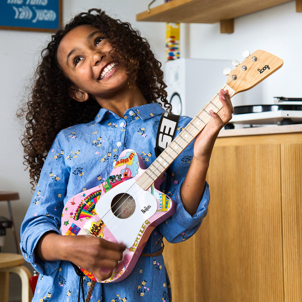 Beatles + loog mini guitar | Playroom Avenue