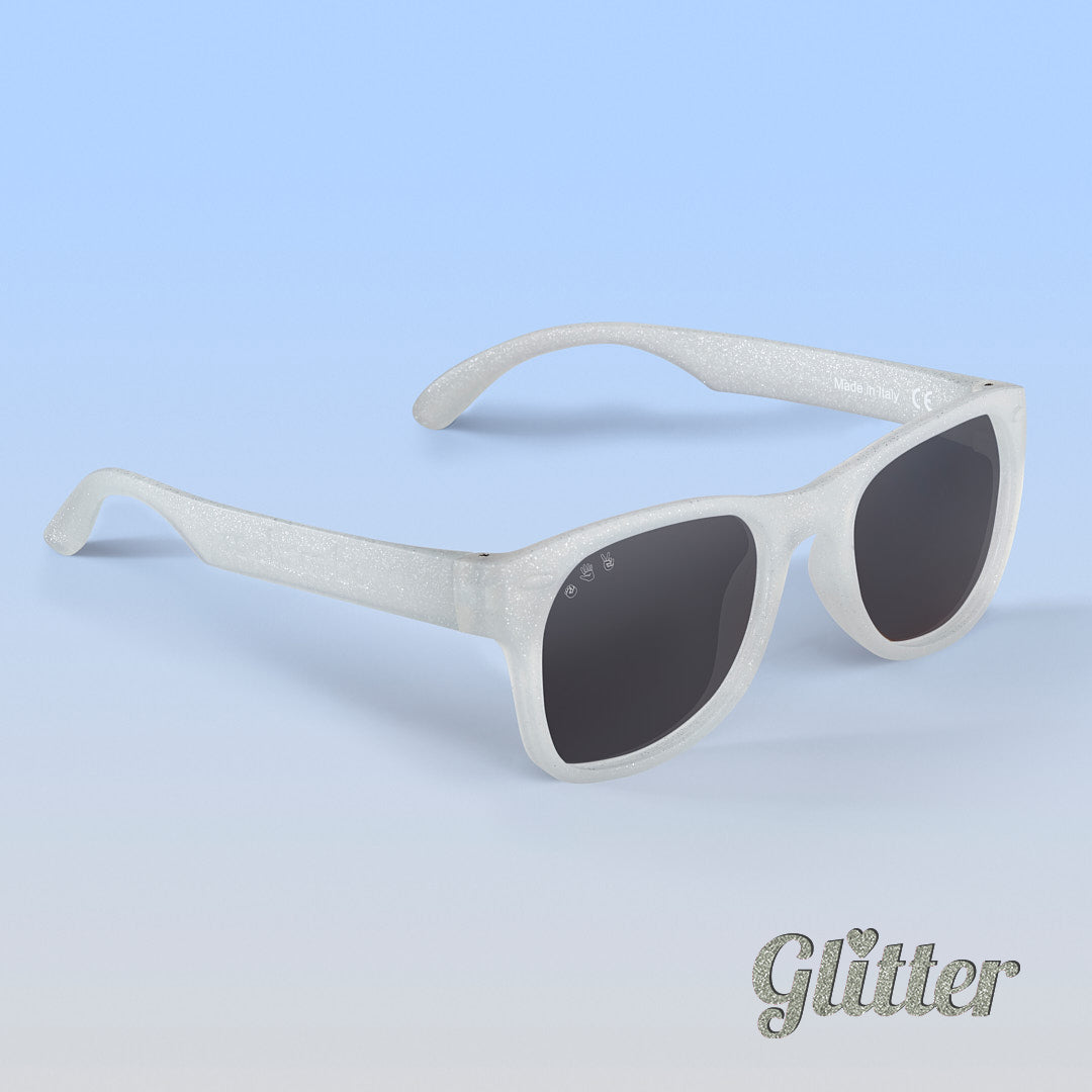 Starlite Shades | Baby Polarized Grey Lens Silver Glitter Frame | Playroom Avenue