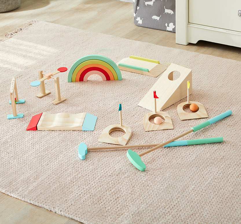 Wonder and Wise Good Wood Mini Golf Game | Playroom Avenue