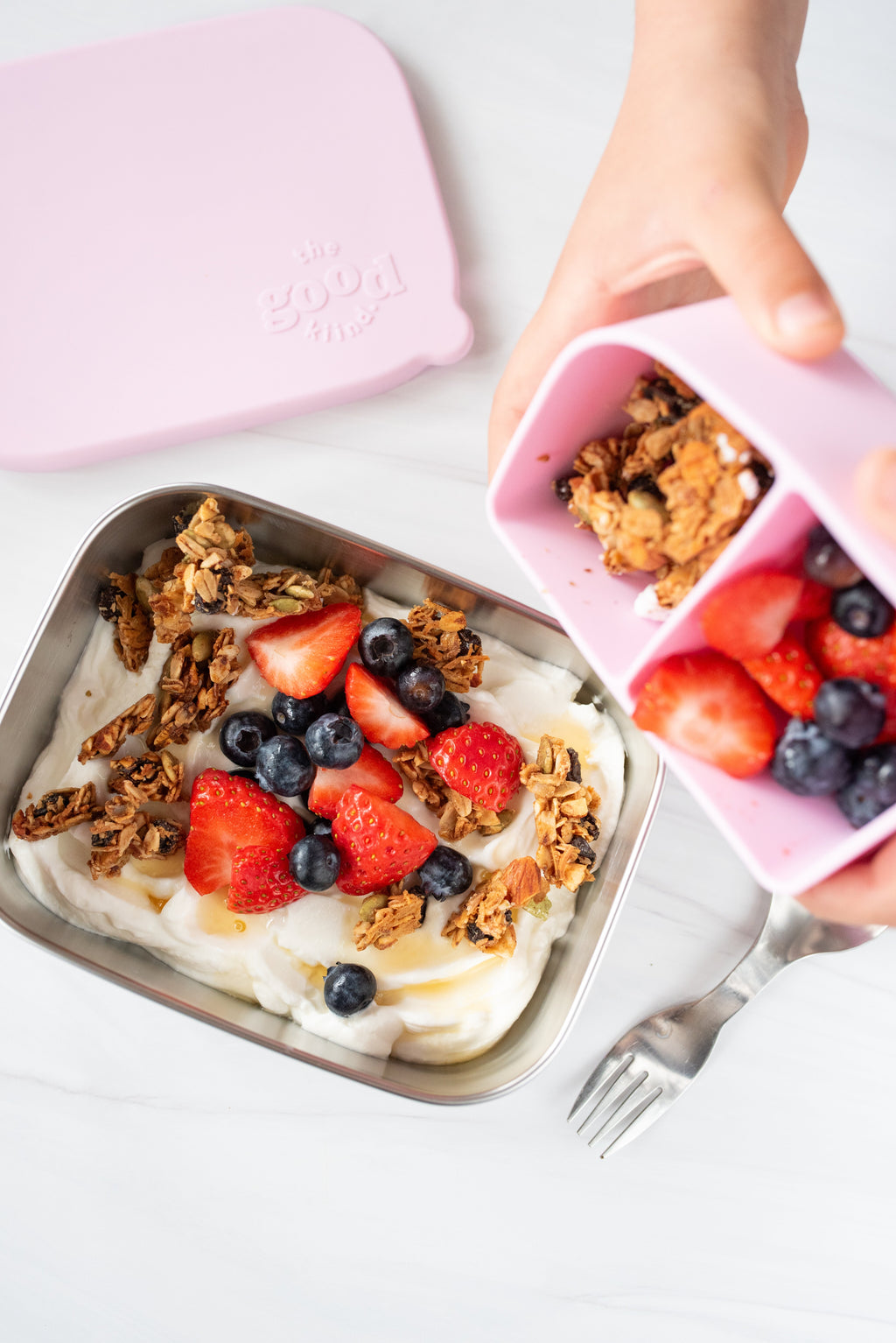 The Good Kiind Bento with Removable Silicone Pod *NEW* LAVENDER | Playroom Avenue