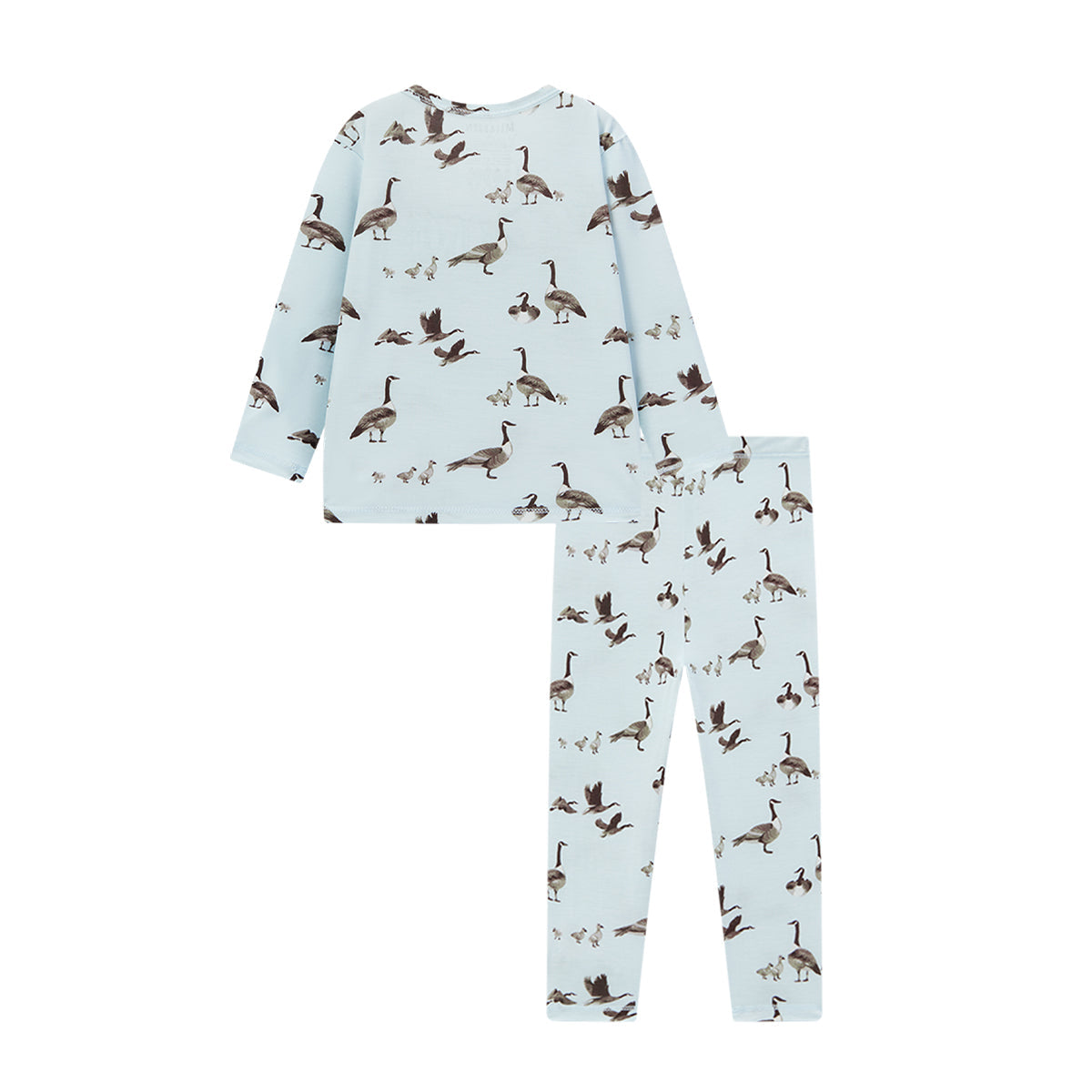 Milkbarn Goose Luxe Stretch Long Sleeve Two Piece Pajama Set | Playroom Avenue