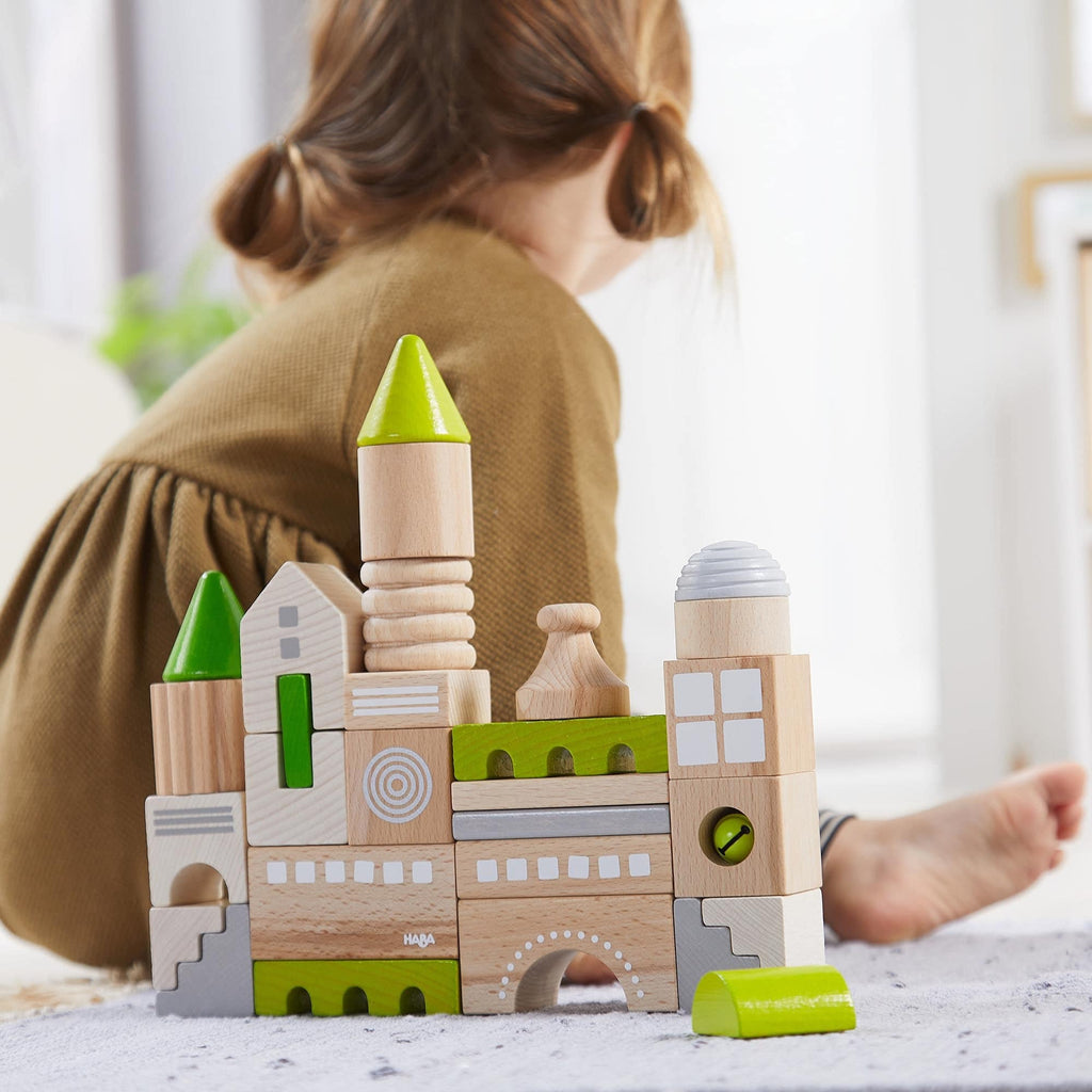 HABA Coburg 28 Piece Wooden Building Blocks | Playroom Avenue