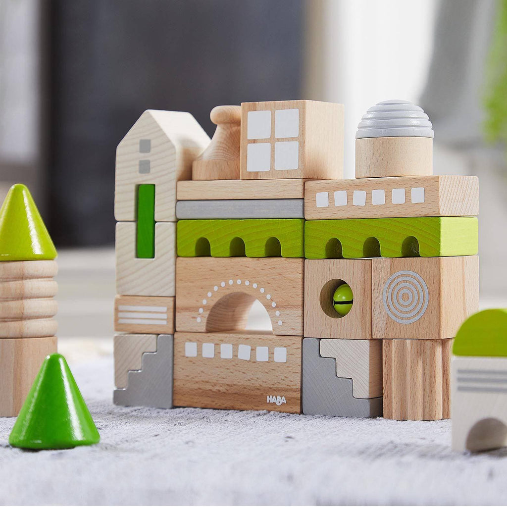 HABA Coburg 28 Piece Wooden Building Blocks | Playroom Avenue