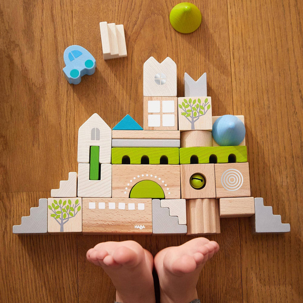 HABA Coburg 28 Piece Wooden Building Blocks | Playroom Avenue