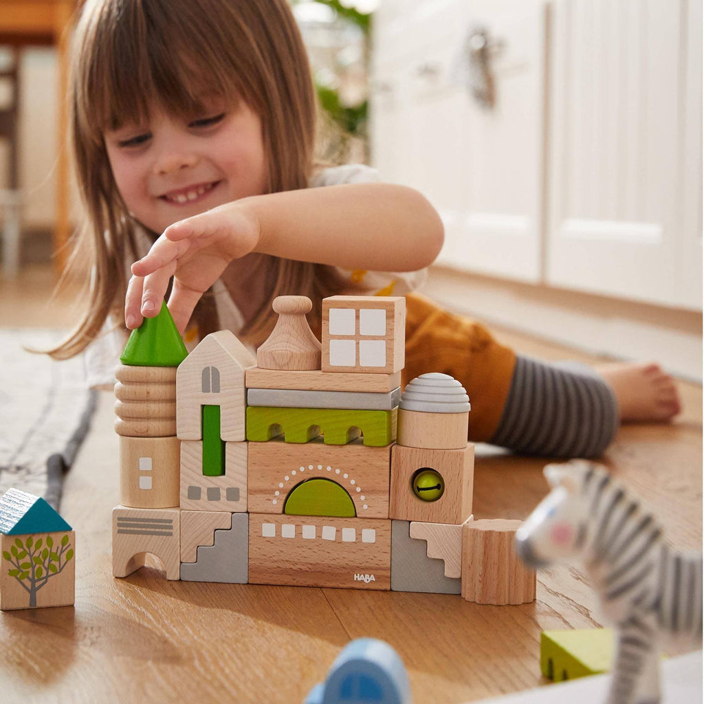 HABA Coburg 28 Piece Wooden Building Blocks | Playroom Avenue