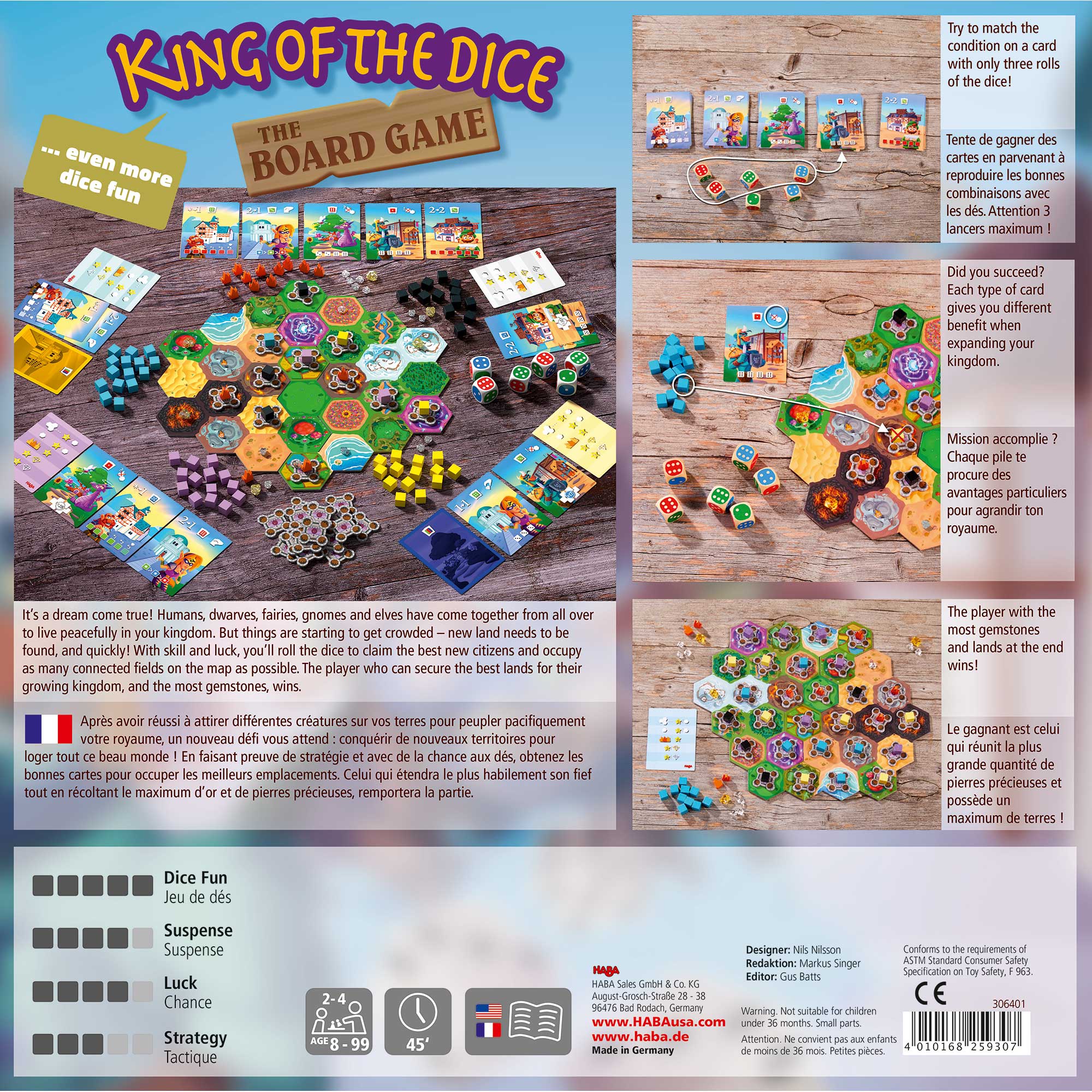HABA King of the Dice Board Game | Playroom Avenue