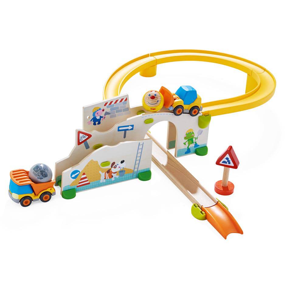HABA Kullerbu Construction Site Track Starter Set - Themed Ball Track | HABA USA
