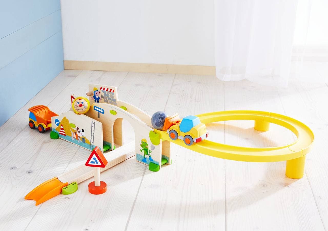 HABA Kullerbu Construction Site Track Starter Set - Themed Ball Track | HABA USA