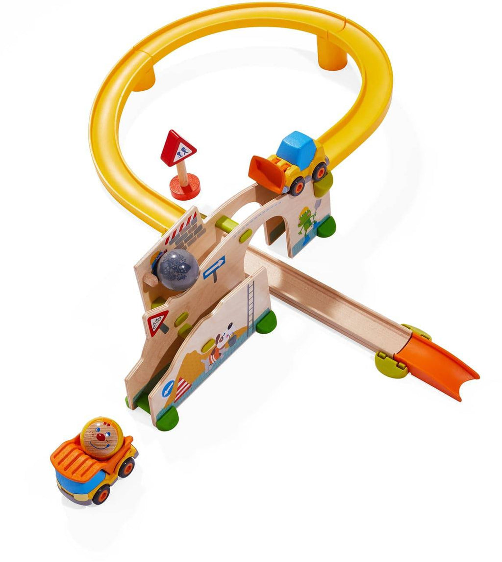 HABA Kullerbu Construction Site Track Starter Set - Themed Ball Track | HABA USA