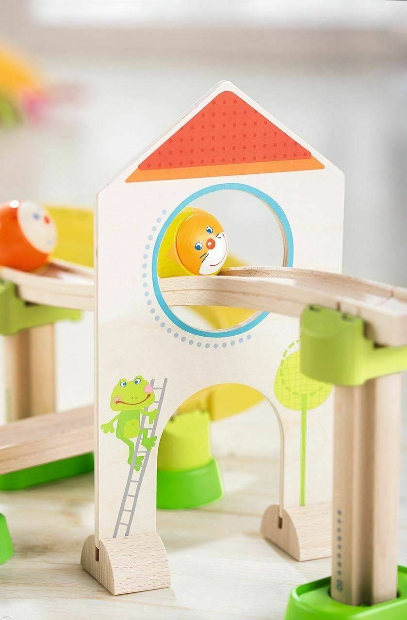 HABA Kullerbu Windmill 25 Piece Starter Track Set - Ball Track System