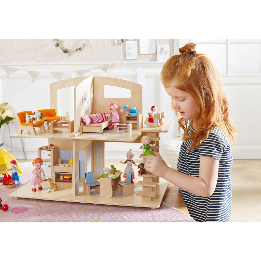 HABA Little Friends Dollhouse Town Villa with Furniture | Playroom Avenue