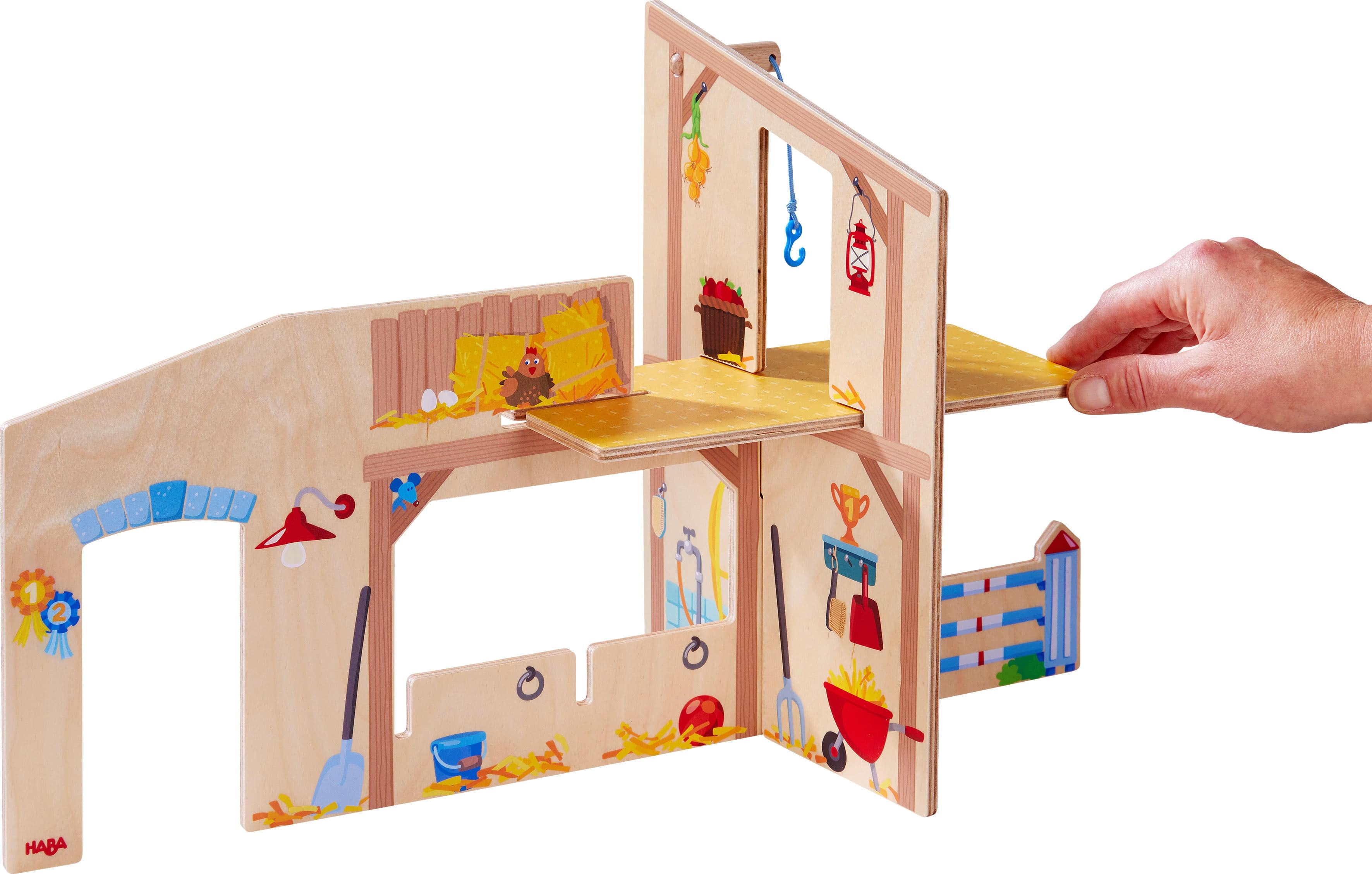 HABA Little Friends Happy Horse Riding Stable