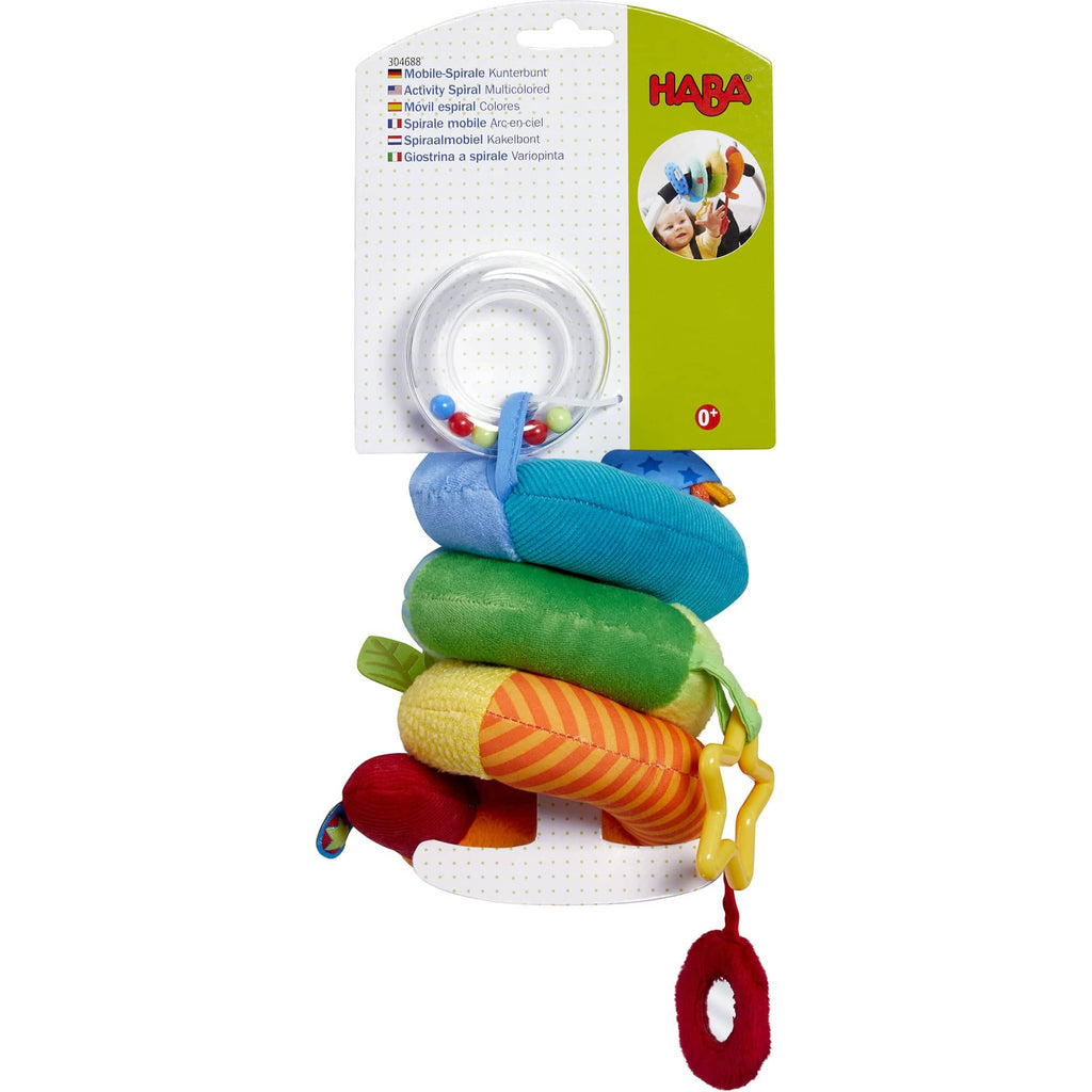 HABA Rainbow Activity Spiral Stroller & Car Seat Toy | Playroom Avenue