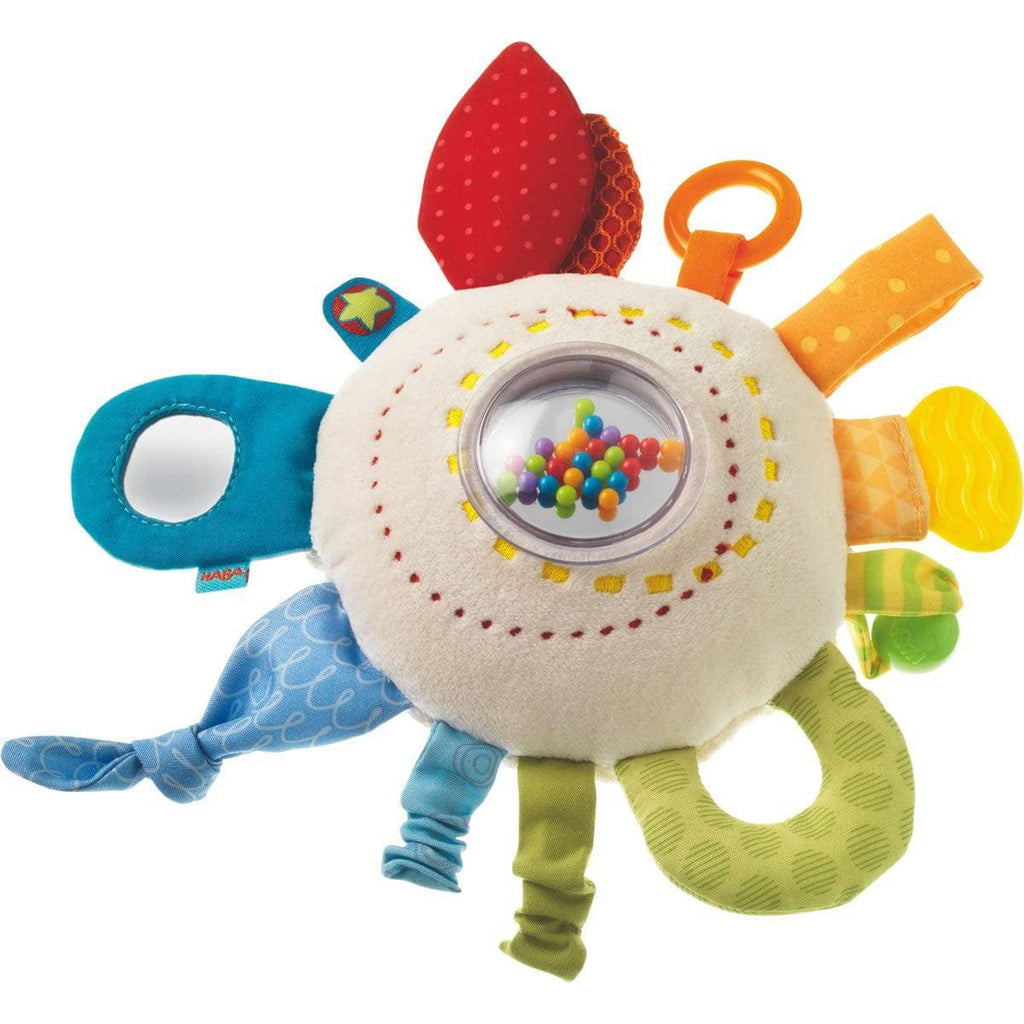 HABA Teether Cuddly Rainbow Round Activity Toy | Playroom Avenue