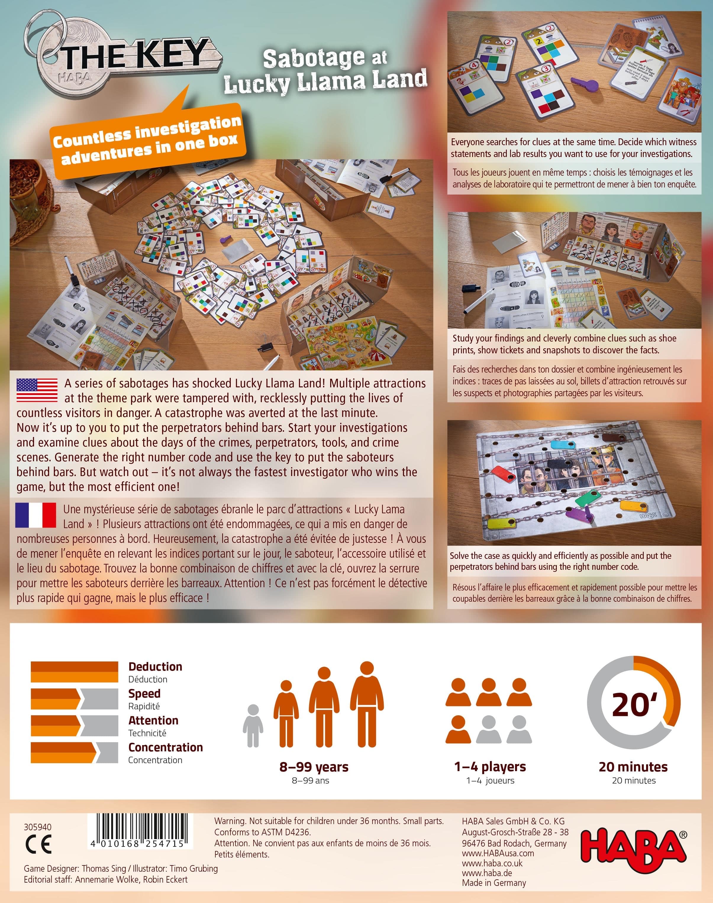 HABA The Key: Sabotage at Lucky Llama Land | Playroom Avenue