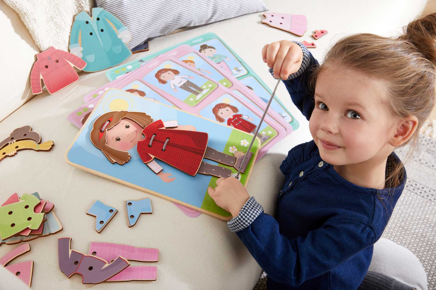 HABA My First Threading Game – Dress Up Fun | Playroom Avenue