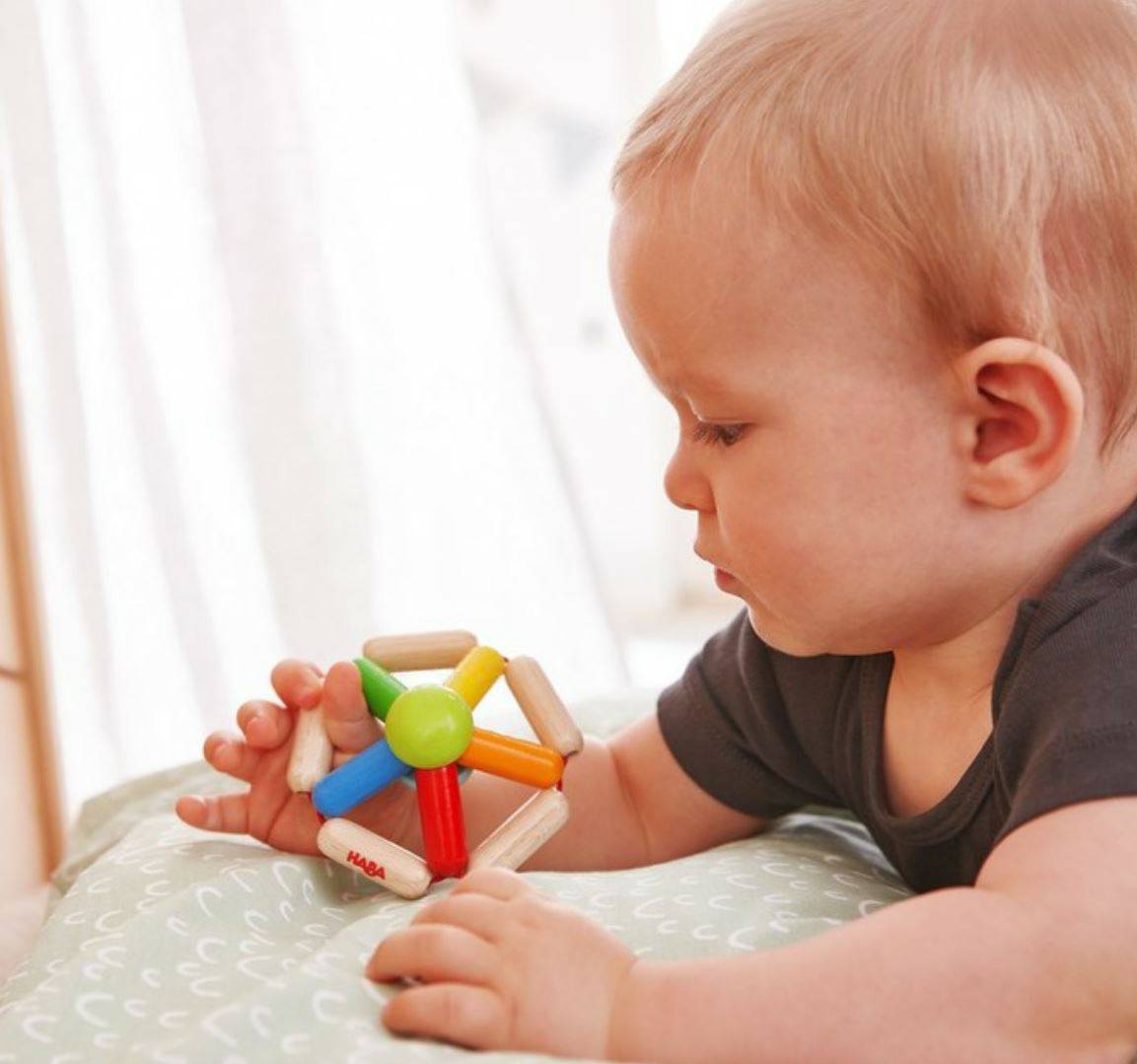 HABA Color Carousel Wooden Baby Rattle | Playroom Avenue