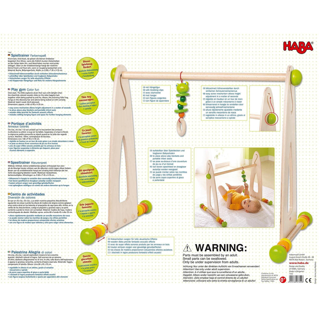 HABA Color Fun Play Gym Activity Center | Playroom Avenue
