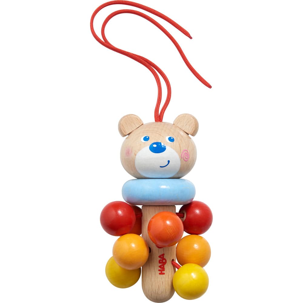 HABA Dangling Figure Bear Stroller & Crib Toy