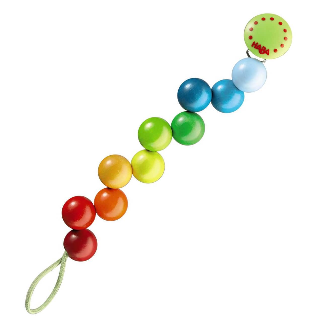 HABA Rainbow Pearls Pacifier Holder | Playroom Avenue