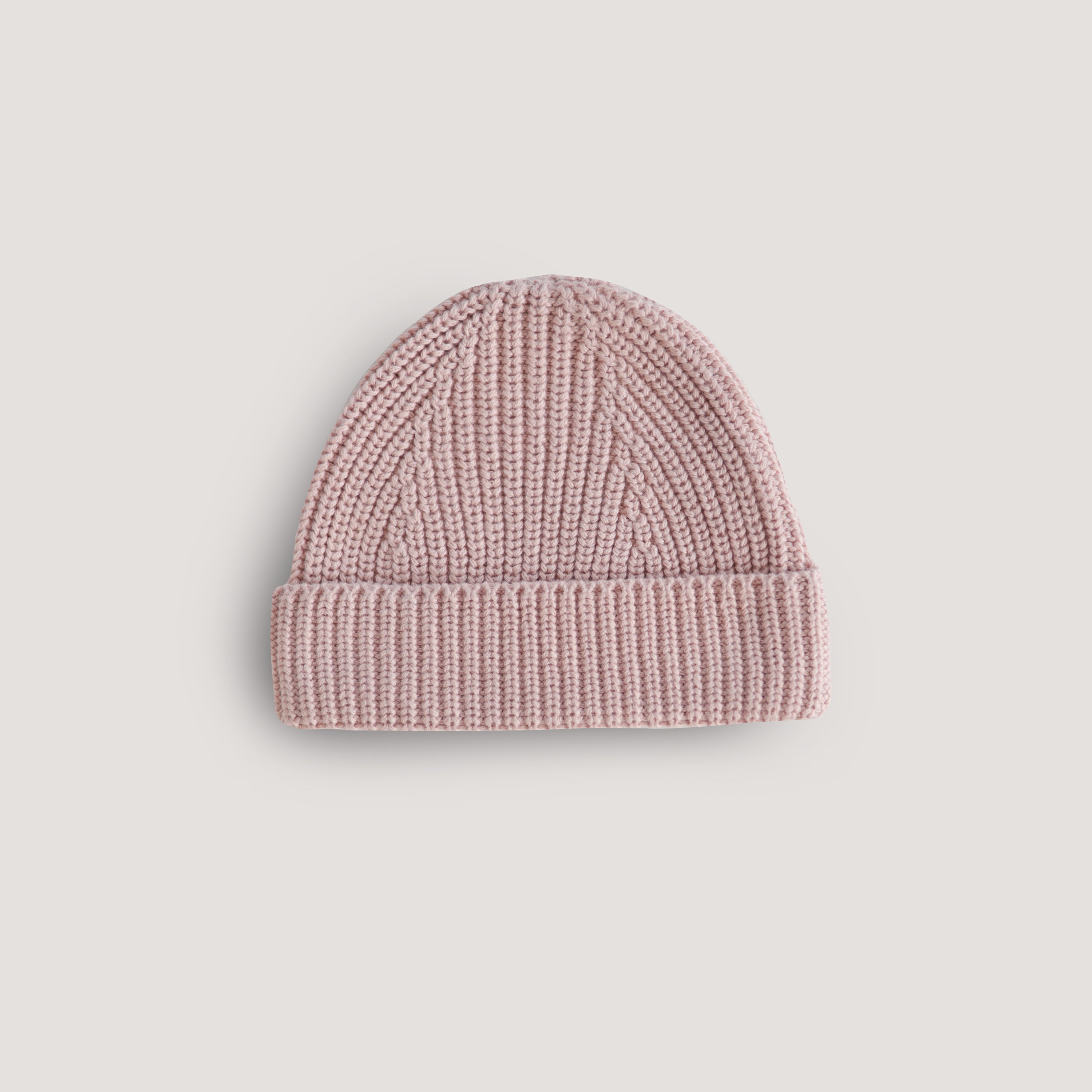 Mushie Chunky Knit Beanie Blush | Playroom Avenue