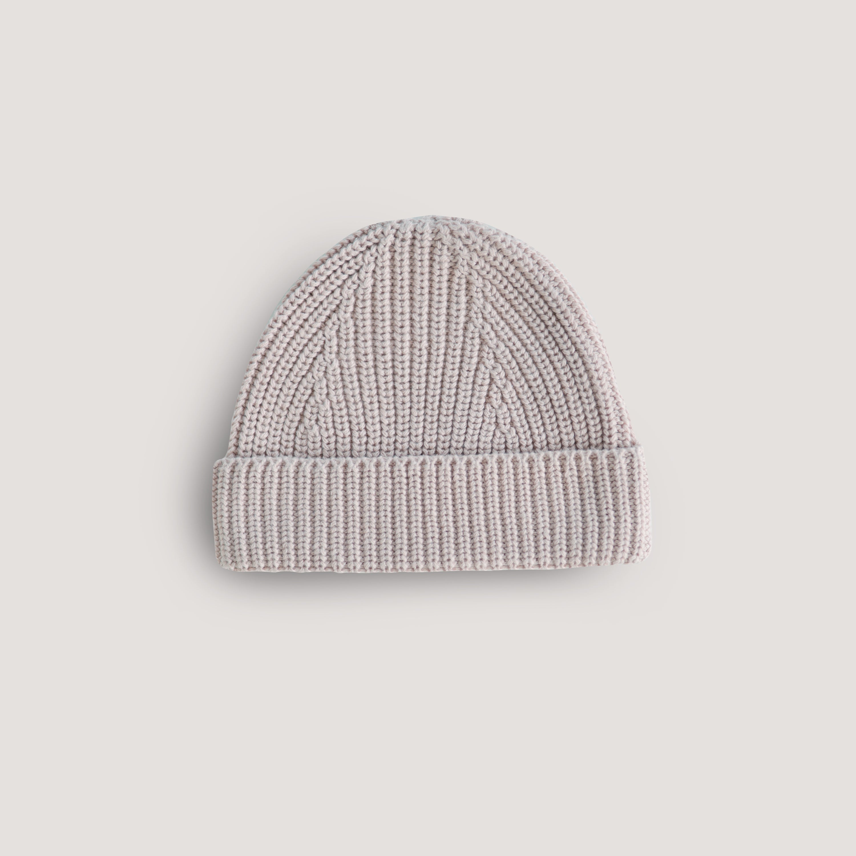 Mushie Chunky Knit Beanie Beige | Playroom Avenue