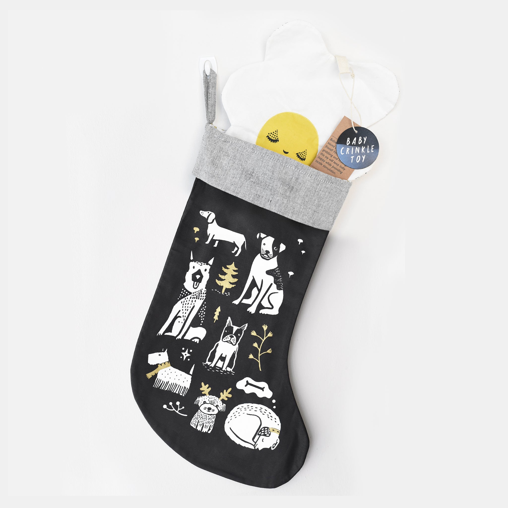 Wee Gallery Festive Pups Stocking | Playroom Avenue