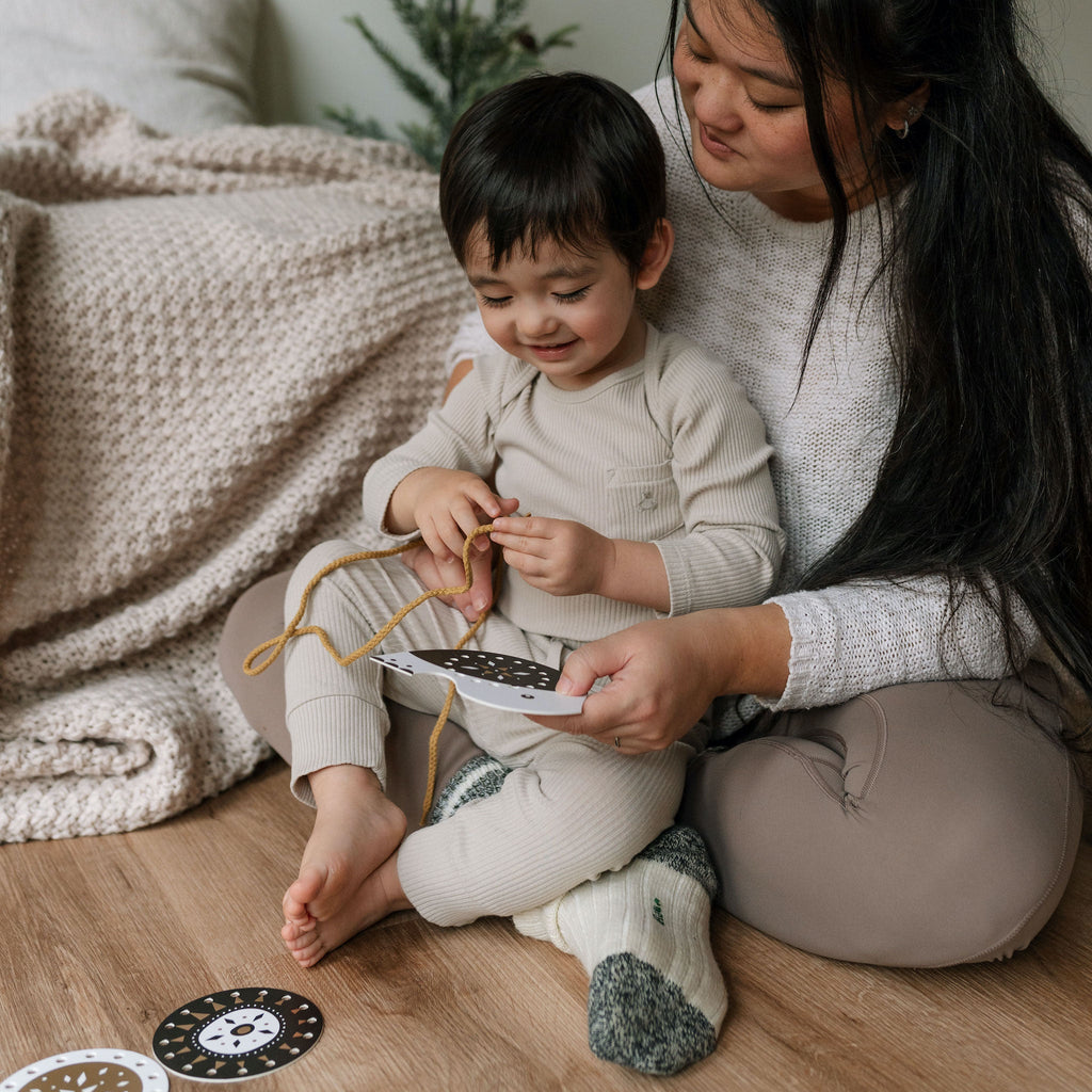 Wee Gallery Festive Fun Lacing Ornaments | Playroom Avenue