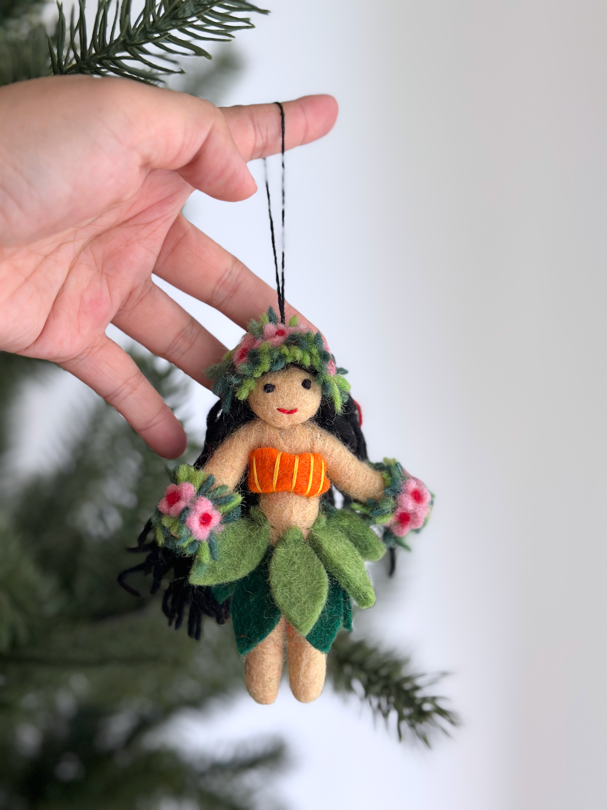 Ganapati Crafts Co. Hula Girl Ornament | Playroom Avenue