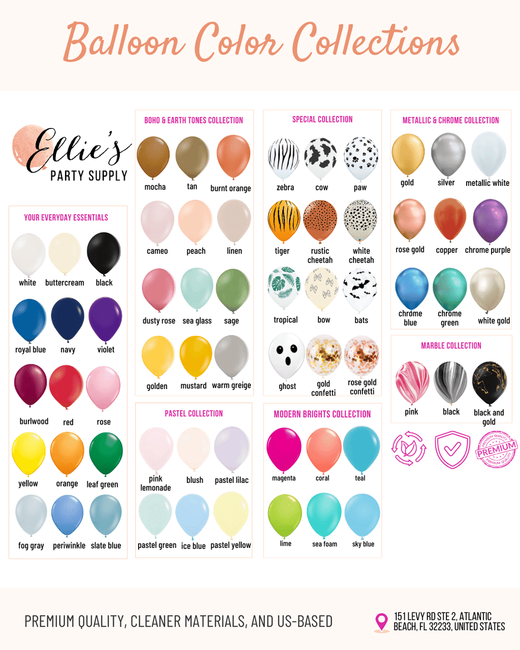 Ellie's Party Supply Pastel Rainbow Mini Balloon Cake Topper | Playroom Avenue