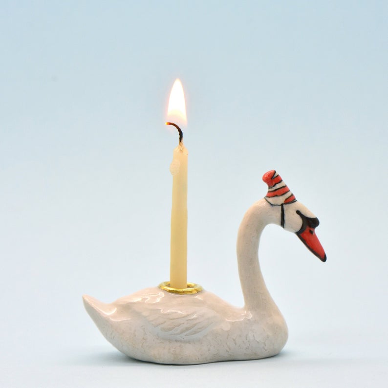 Camp Hollow Swan Cake Topper | Playroom Avenue