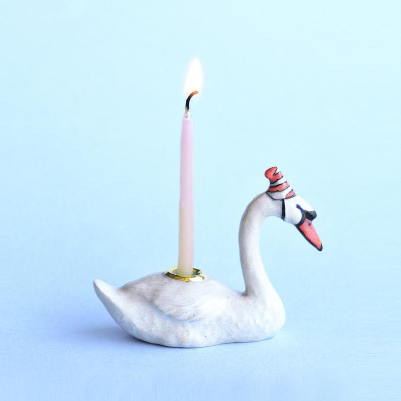 Camp Hollow Swan Cake Topper | Playroom Avenue
