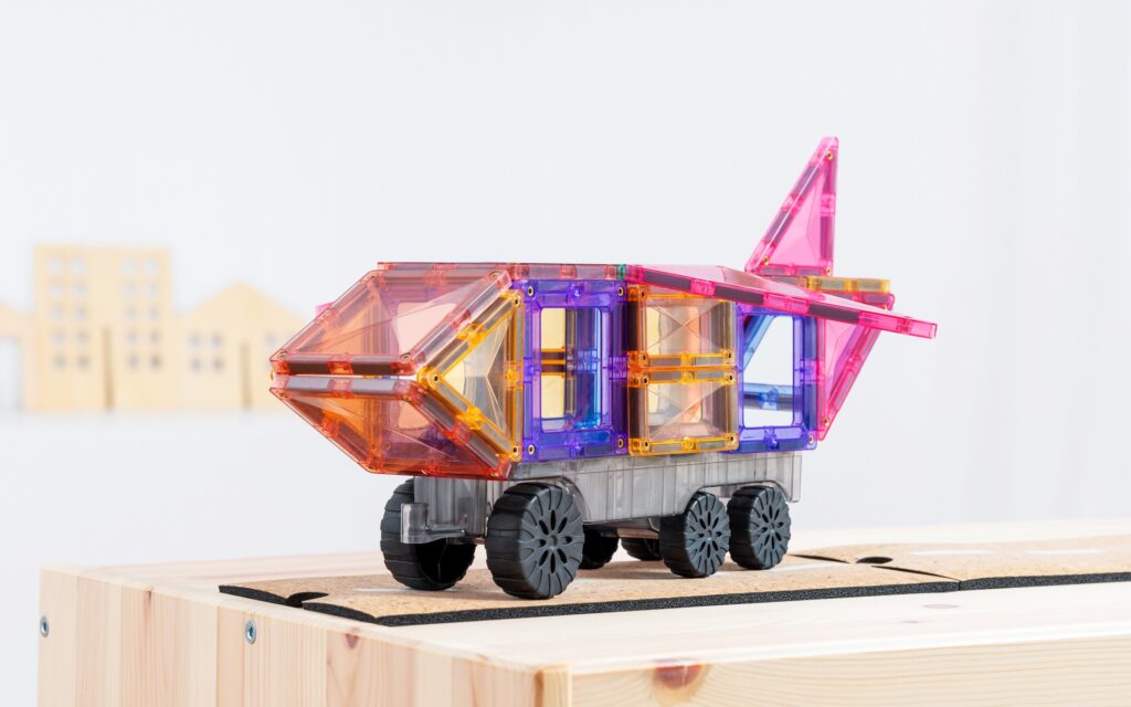 Connetix Magnetic Tiles | Pastel Transport Pack (50 pcs) - Playroom Avenue