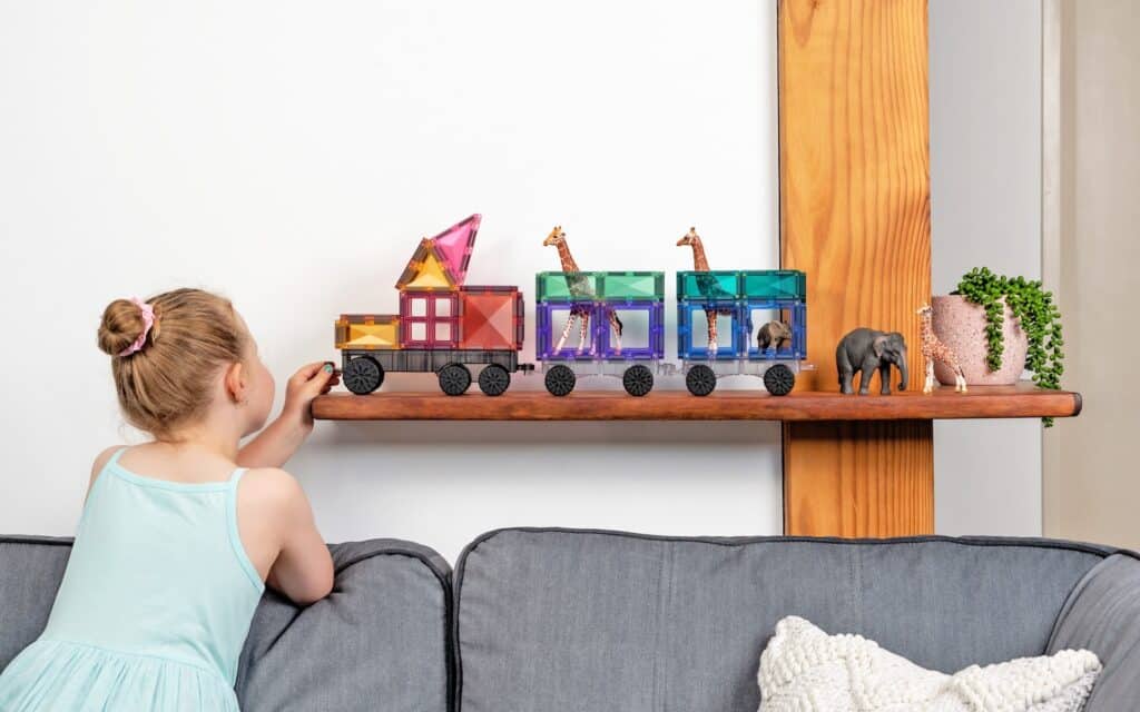 Connetix Magnetic Tiles | Pastel Transport Pack (50 pcs) - Playroom Avenue