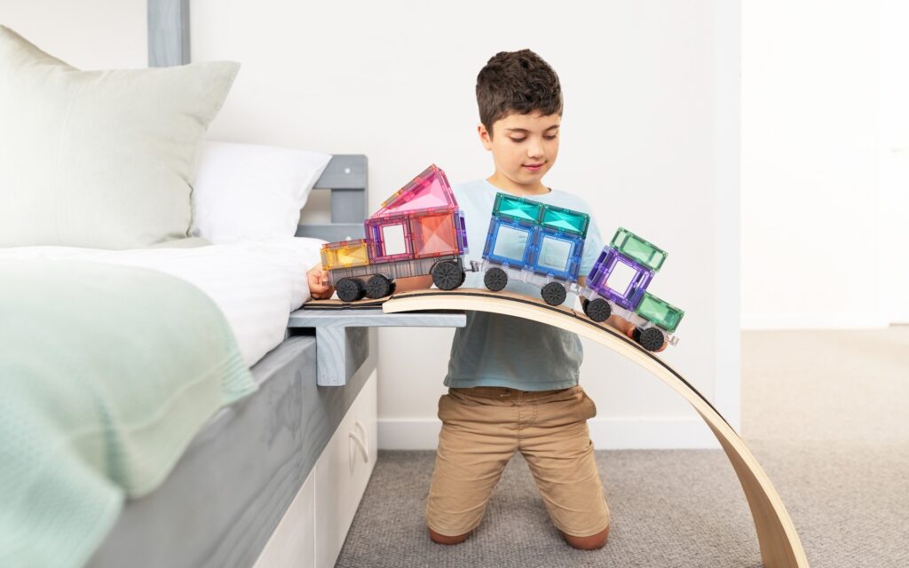 Connetix Magnetic Tiles | Pastel Transport Pack (50 pcs) - Playroom Avenue