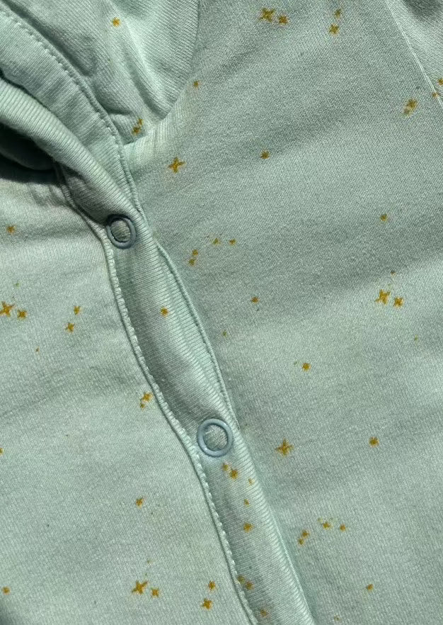 La Petit Lapin Étoile | Organic Cotton Plush Onesie | Frozen Dew | Playroom Avenue