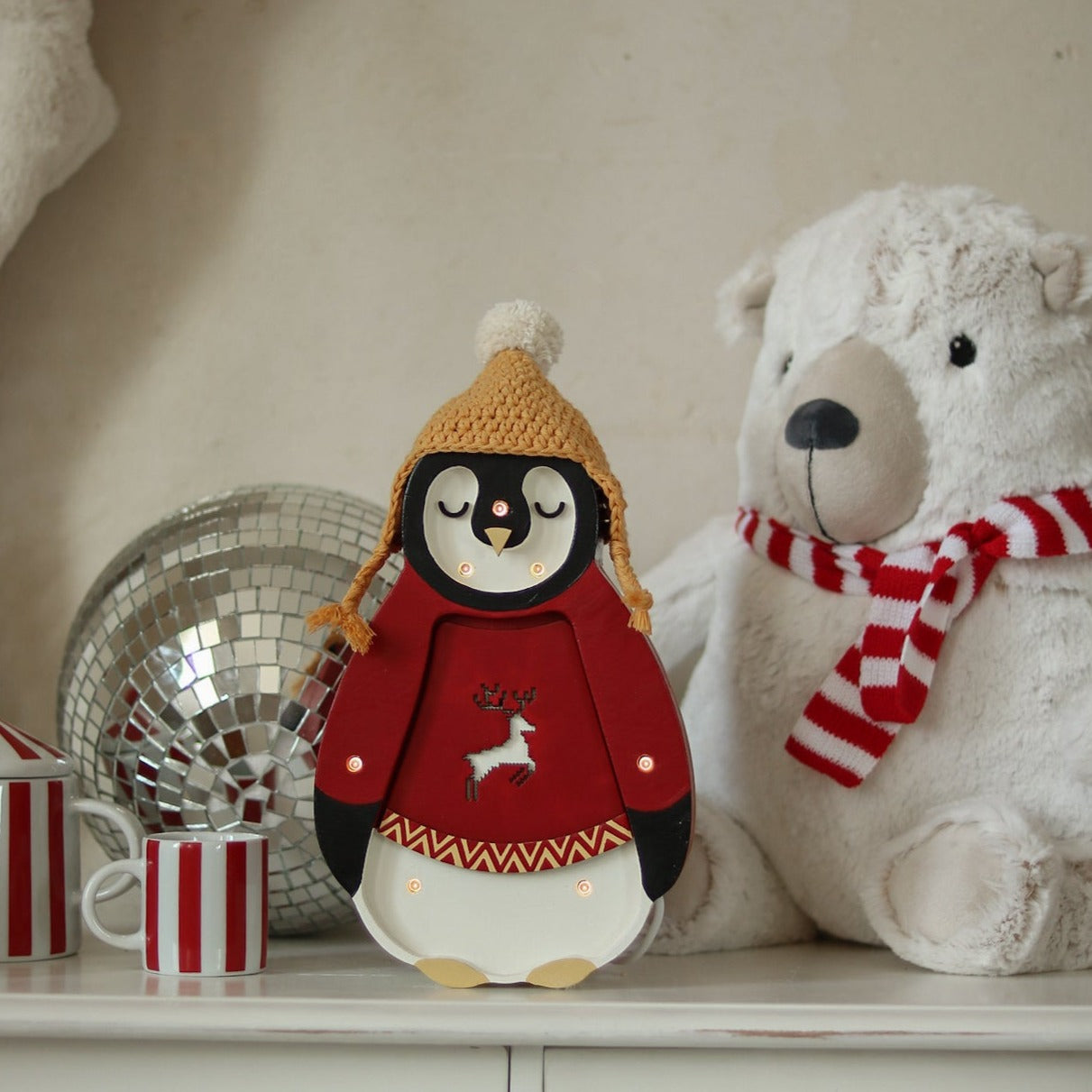 Little Lights Mini Holiday Penguin Lamp ~ Limited Edition - Playroom Avenue