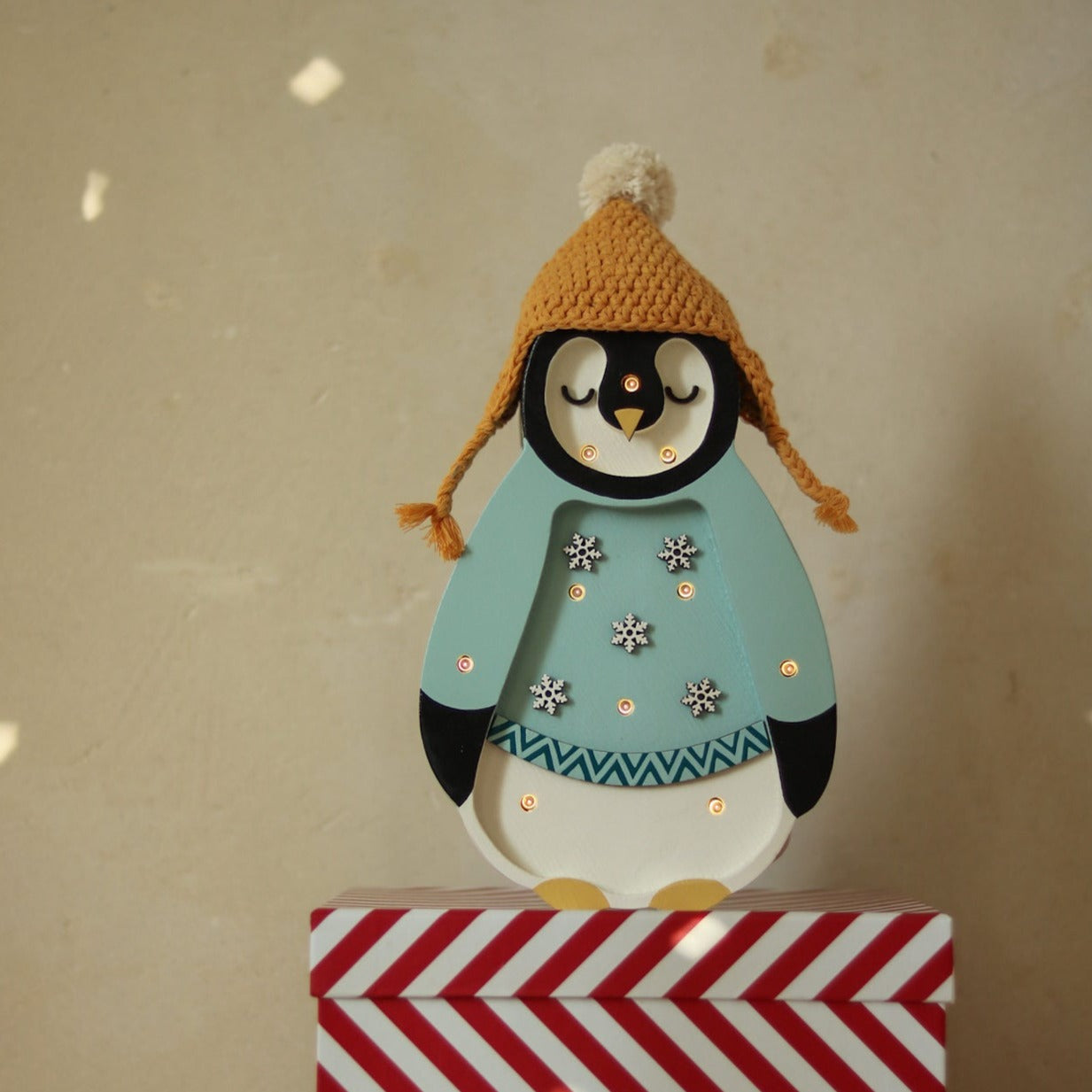 Little Lights Mini Holiday Penguin Lamp ~ Limited Edition - Playroom Avenue