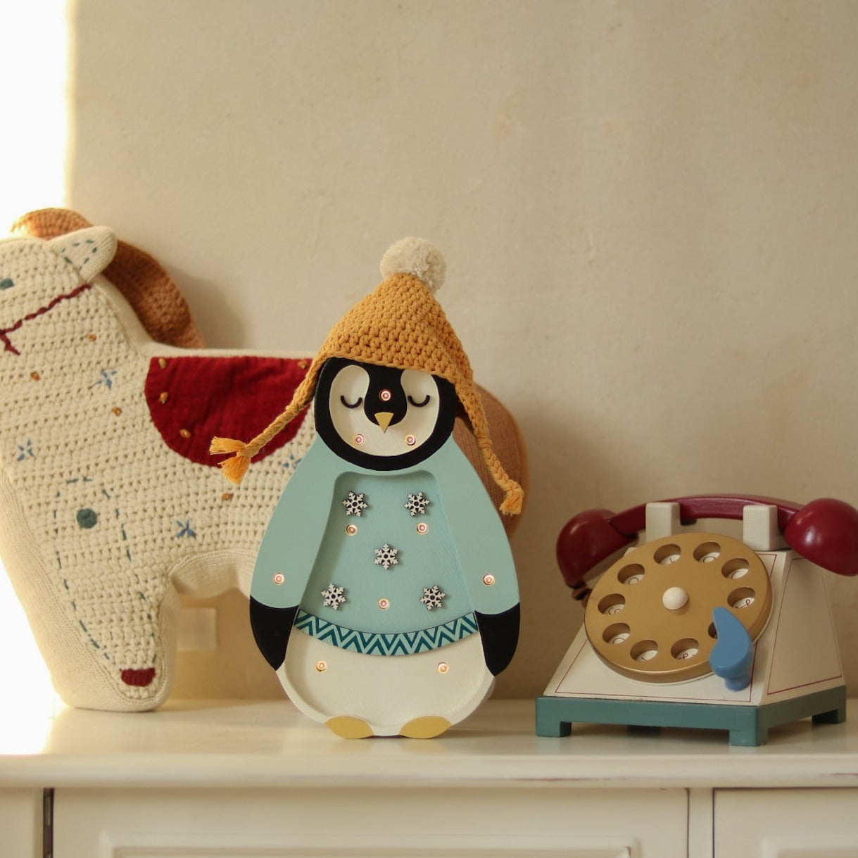 Little Lights Mini Holiday Penguin Lamp ~ Limited Edition - Playroom Avenue