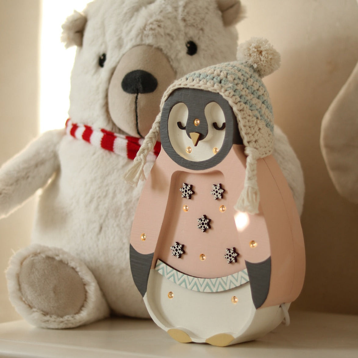 Little Lights Mini Holiday Penguin Lamp ~ Limited Edition - Playroom Avenue
