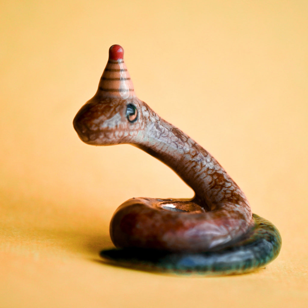 Camp Hollow Year of the Snake Cake Topper | Porcelain Party Animal | Candle Holder | Chinese Zodiac | Playroom Avenue