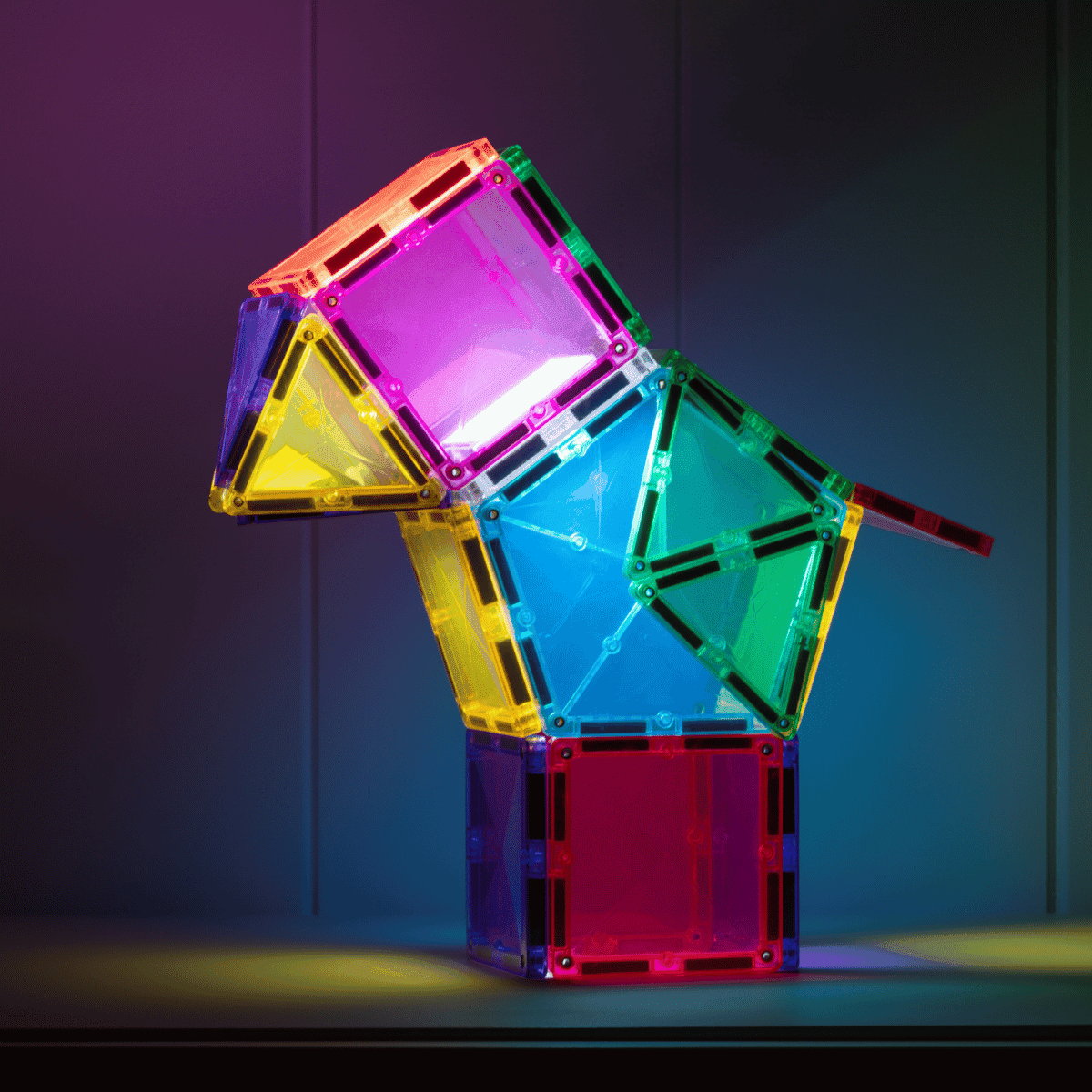 Connetix Magnetic Tiles | Light Star Pack (28 pcs) | Playroom Avenue