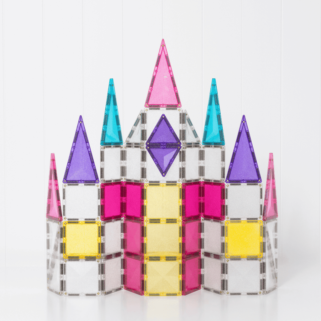 Connetix Magnetic Tiles | Glitter Unicorn Pack (56pcs)