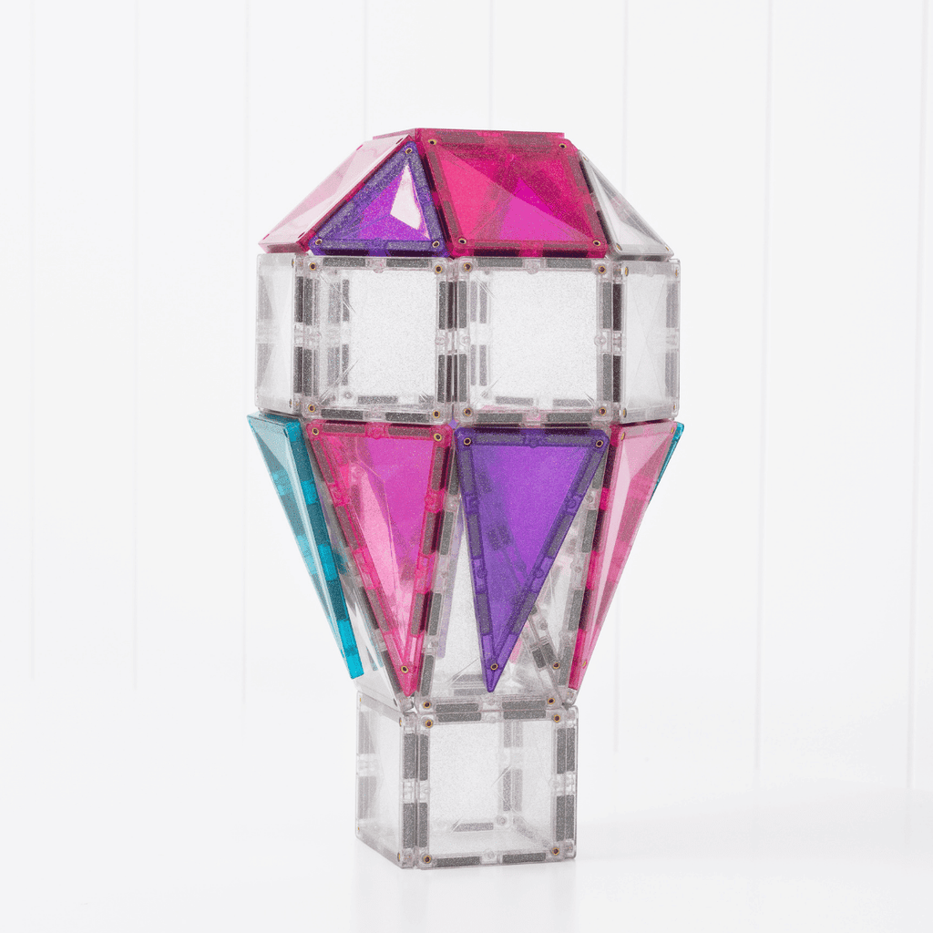 Connetix Magnetic Tiles | Glitter Unicorn Pack (56pcs)