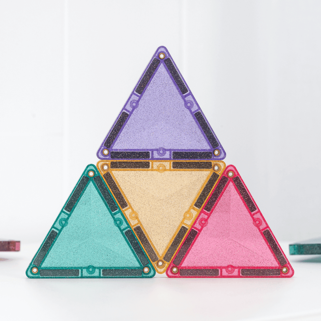 Connetix Magnetic Tiles | Glitter Castle Pack (48 pcs) | Playroom Avenue